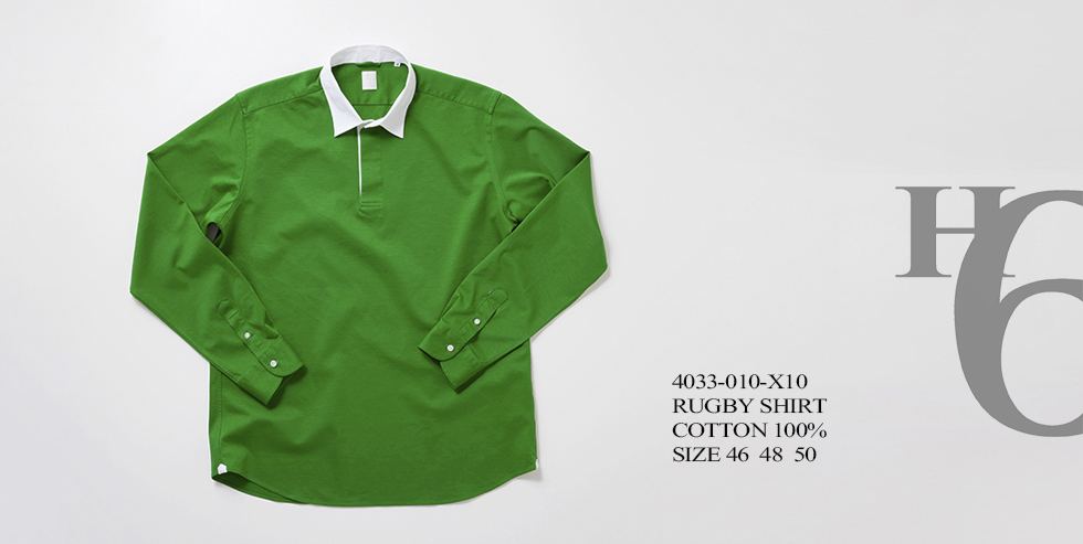 【予約販売】グリーンのサルトリアルスポーツシャツ 長袖